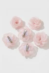 agrafe roz organza detaliu, funde delicate