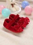 pantofiori de bebeluși, fundițe roșii, confort, eleganță, calitate, stil, bebeluși, magazin, disponibilitate