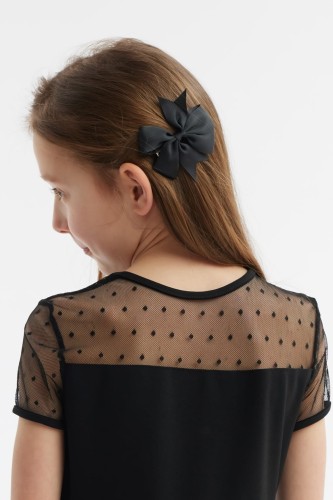 Agrafe de păr fundite neagra