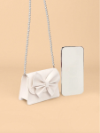 geantă fetițe, geantă elegantă copii, geantă cu fundiță, geantă albă fetițe, accesorii copii, geantă ocazii speciale, geantă material piele, cadou fetițe